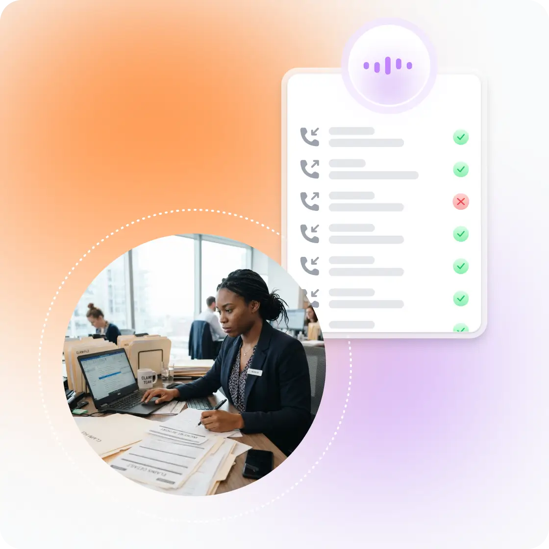 A man on the phone with an AI phone assistant automatically booking an initial consultation with a tax advisor.