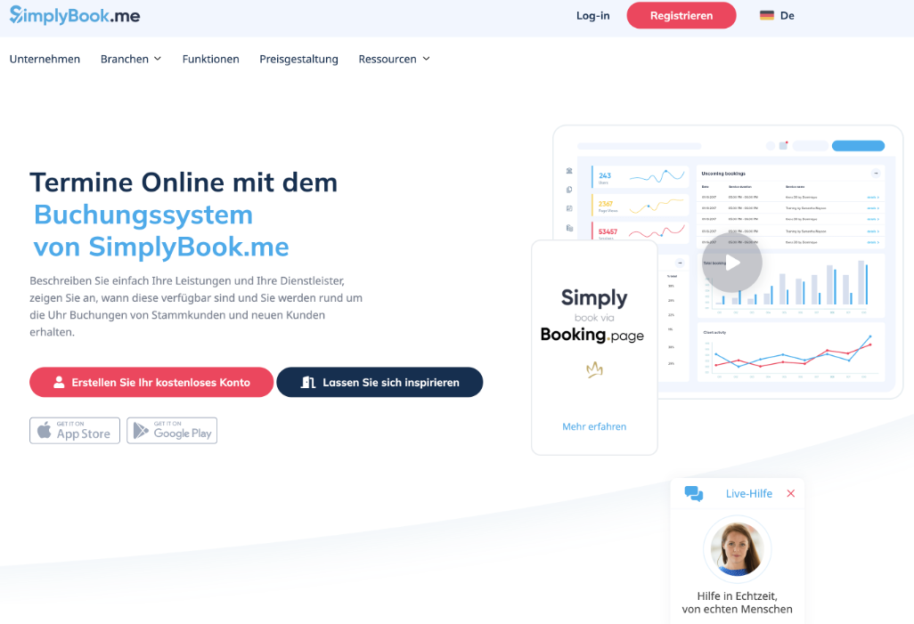 SimplyBook.me Screenshot