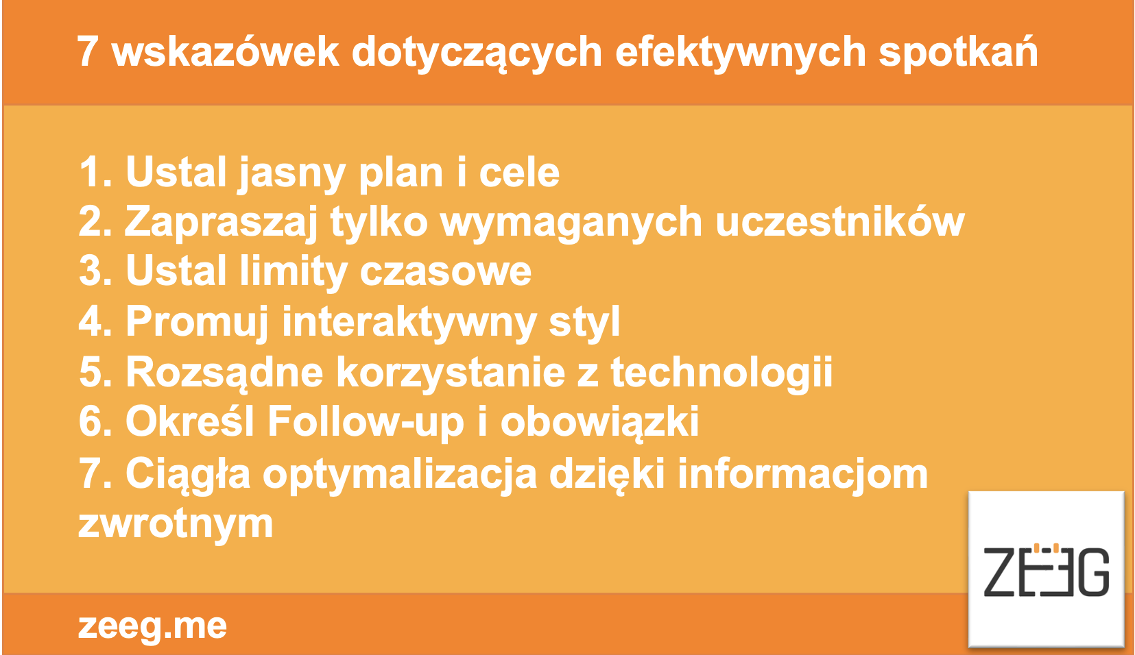  7 wskazówek dotyczących efektywnych spotkań
