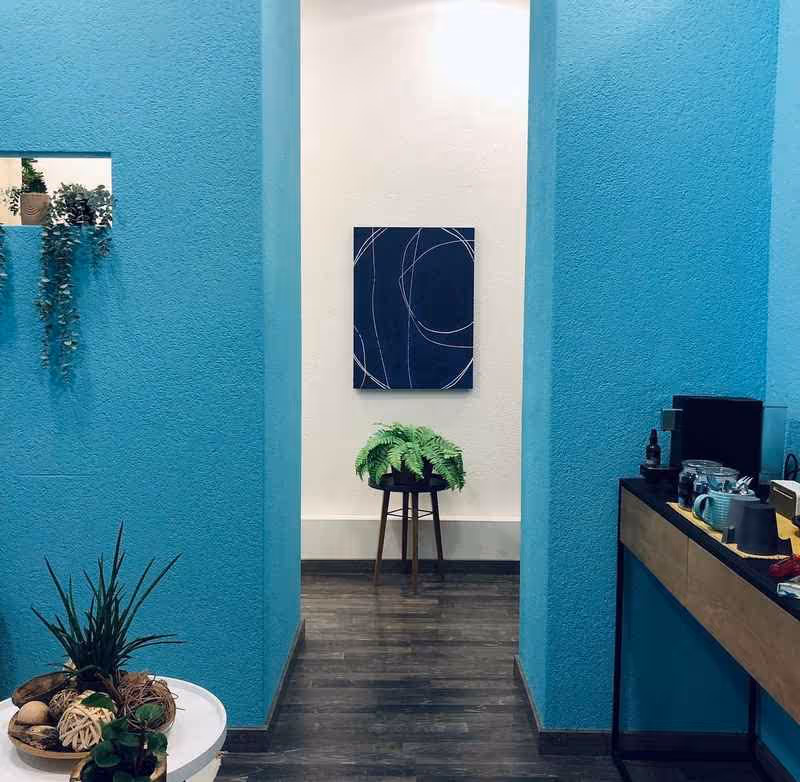 Maler Renovationsarbeiten in Gang