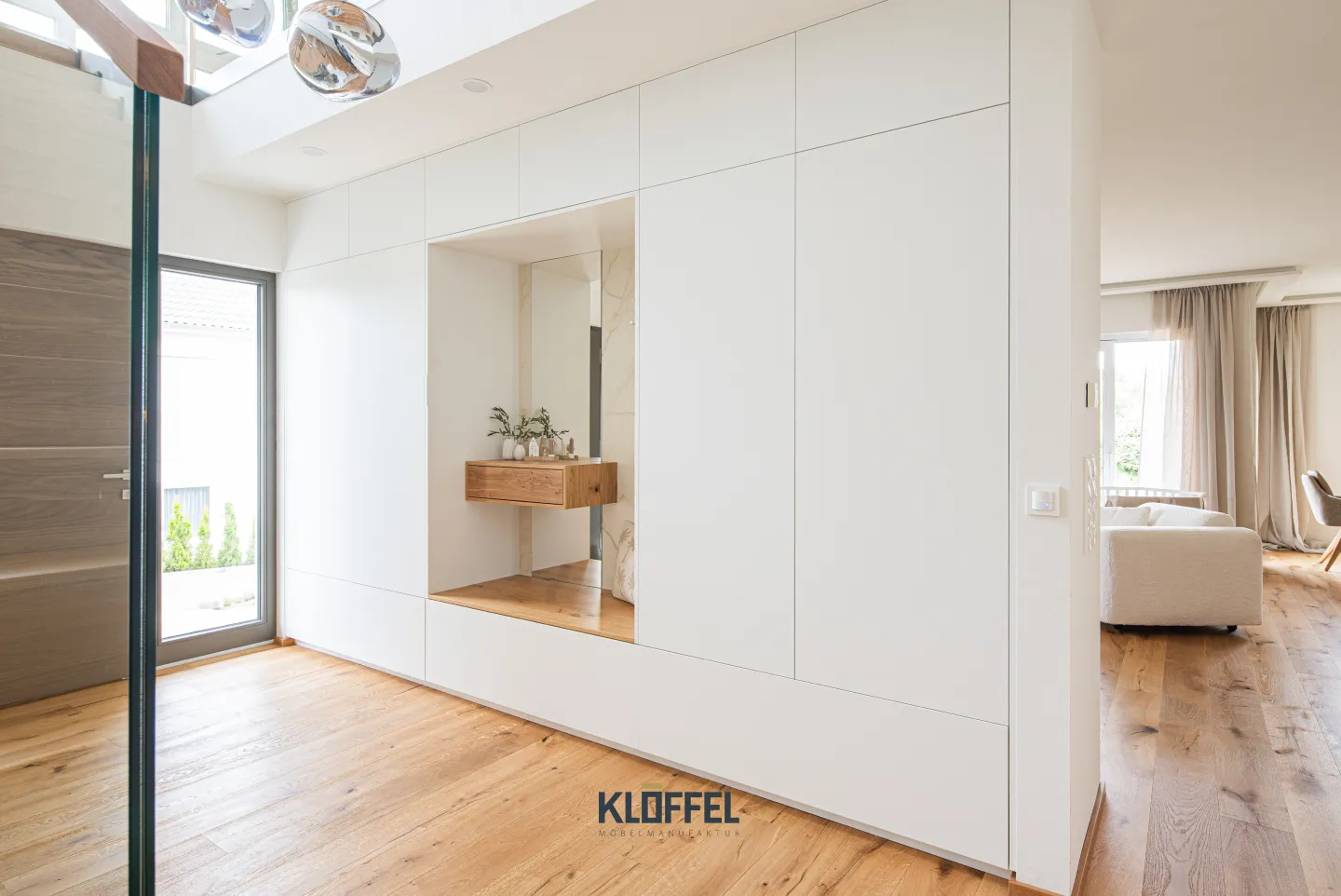 Garderobe mit Sitzfenster Schreinerei Klöffel Thundorf