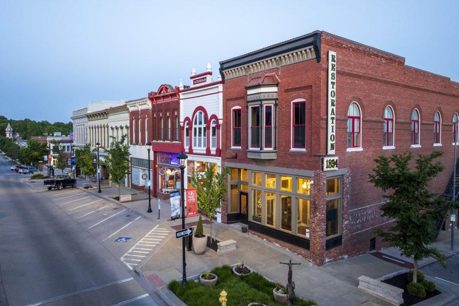 Historic downtown buildings in Liberty Missouri