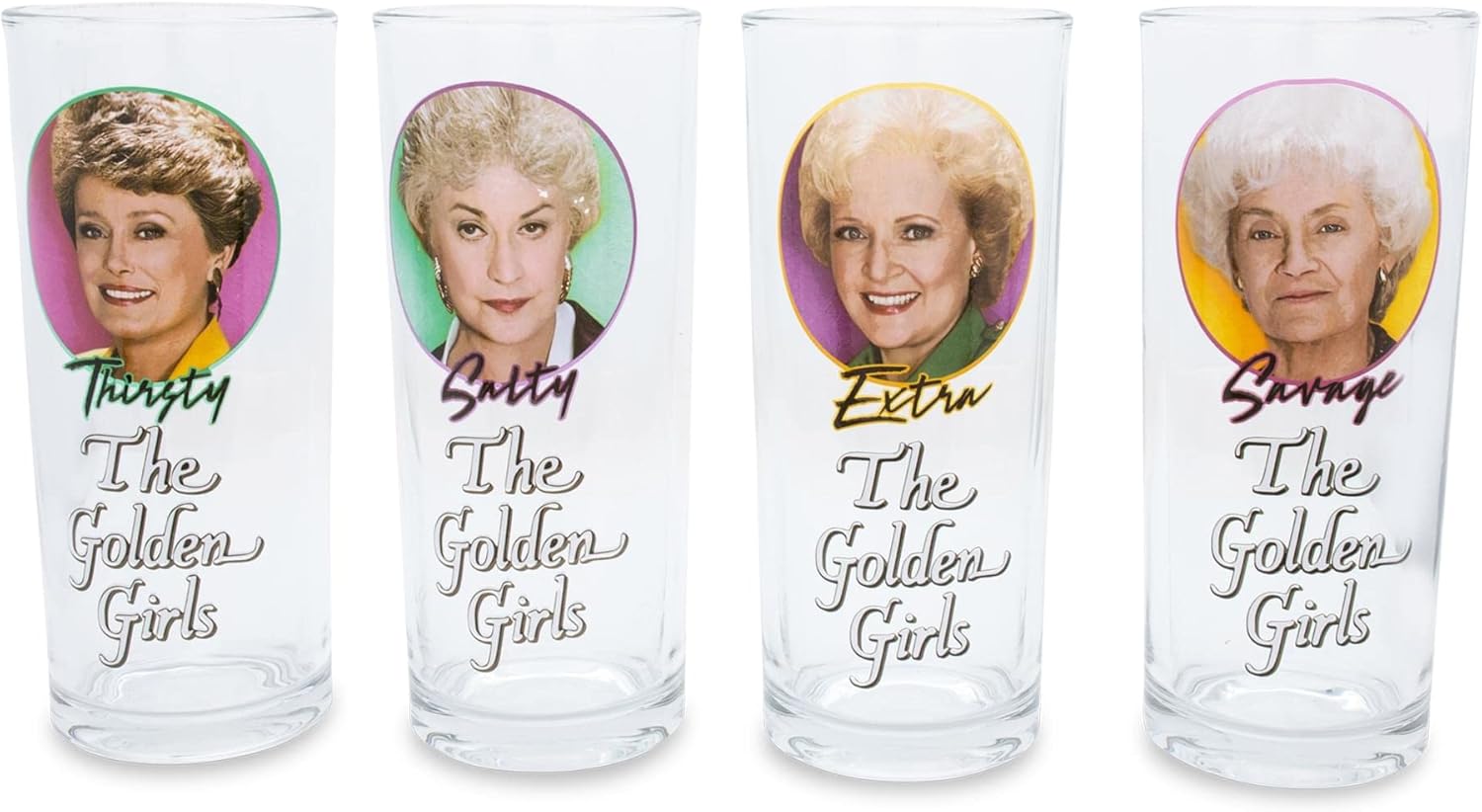 Golden Girls Mini Drink Glasses