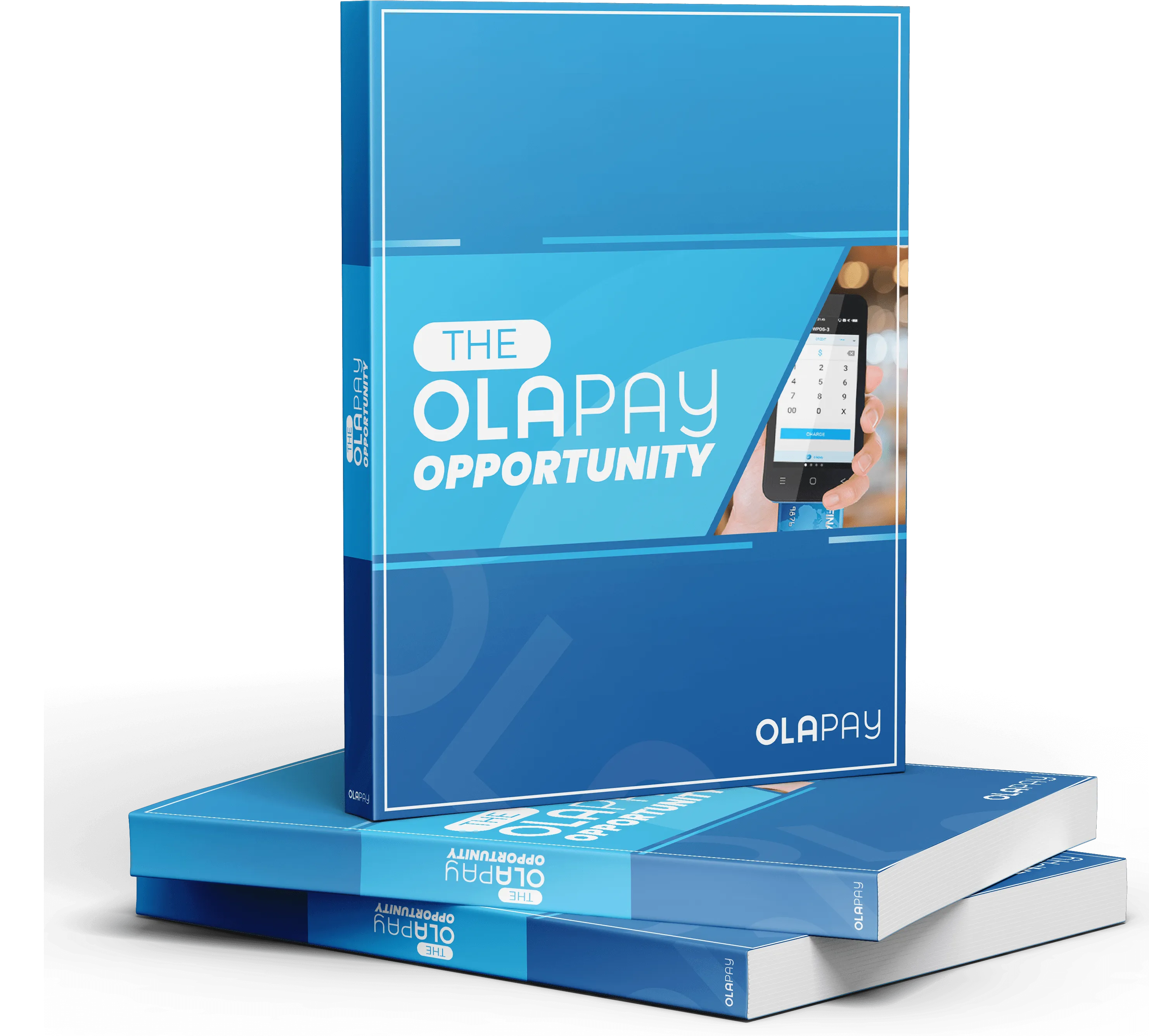Three copies of the OlaPay Opportunity free eBook.