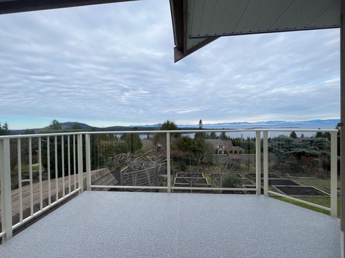 Framed Glass Deck Railing