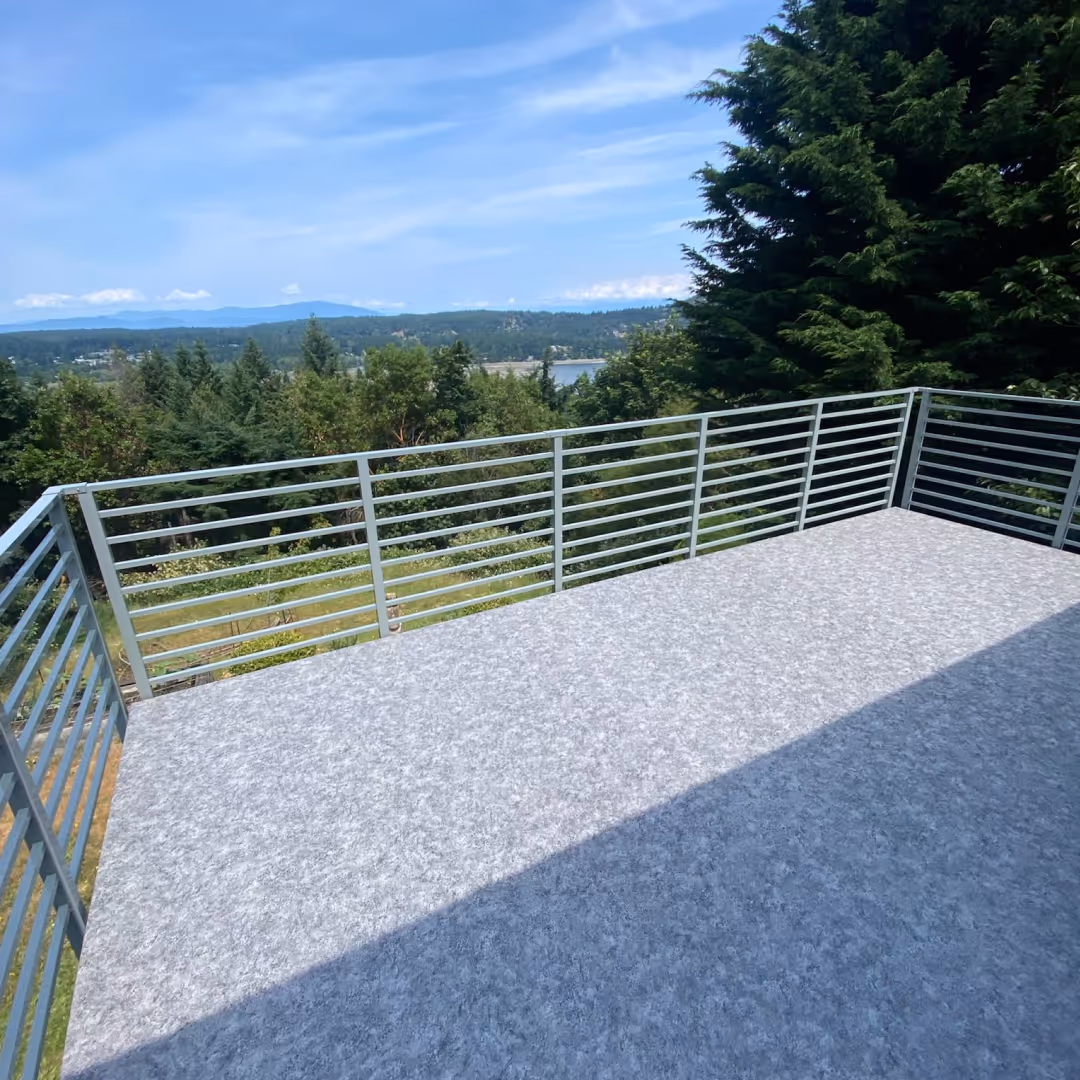 Exterior orizontal bar railing