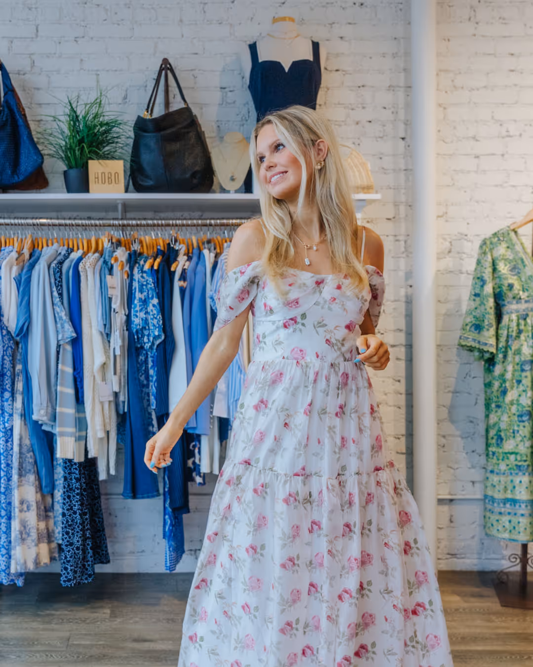 Bride celebrating community and bridal dresses in Greenville SC with Copper Penny collaboration