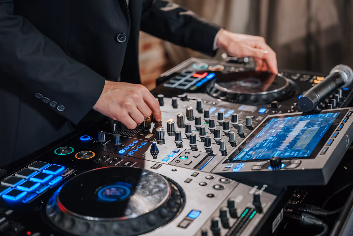 DJ partner for Christmas Ball at Greenville bridal shop
