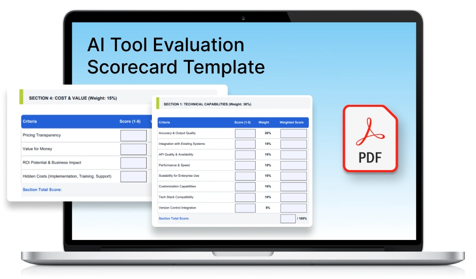 Free AI Tool Evaluation Scorecard Template 