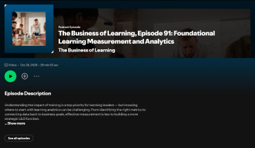 Foundational Learning Measurement and Analytics (The Business of Learning — Ep 91)