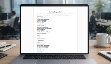 Overtime Request Form