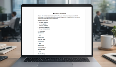 New Hire Checklist