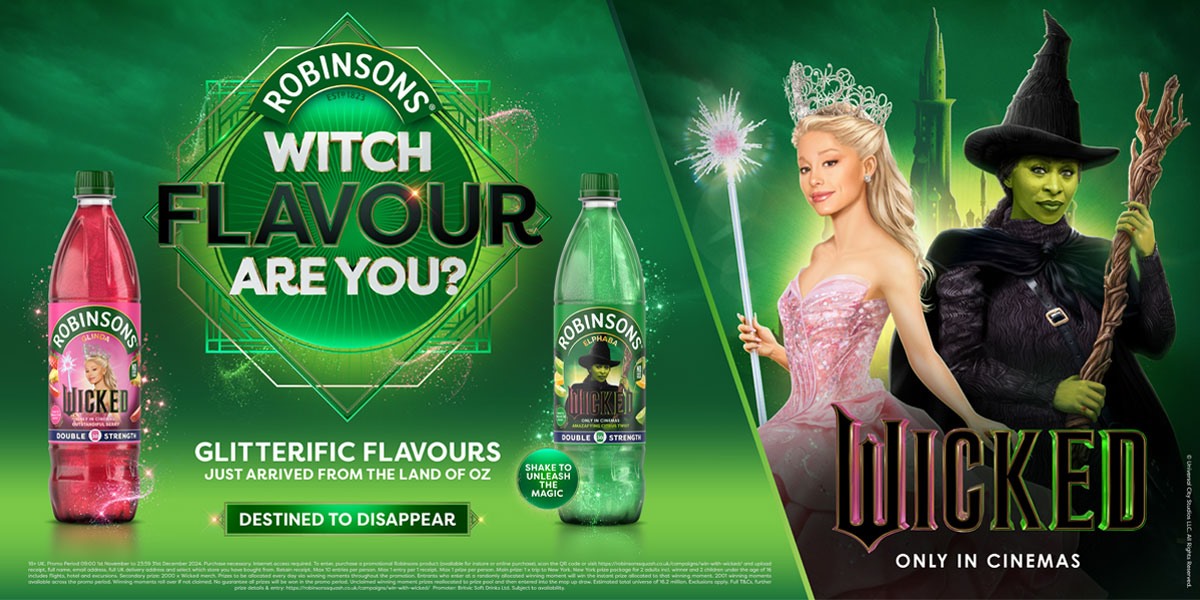 Hero image for Robinsons's Wicked promotion, "ROBINSONS WITCH FLAVOUR ARE YOU?"