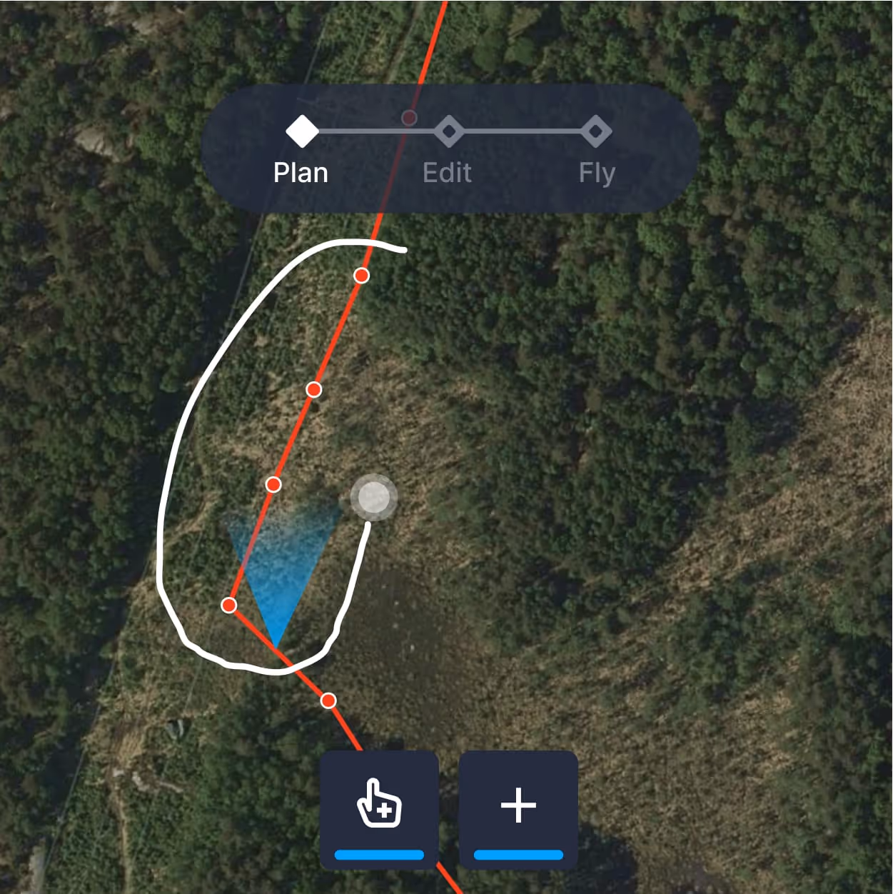 Automated drone automation flight path