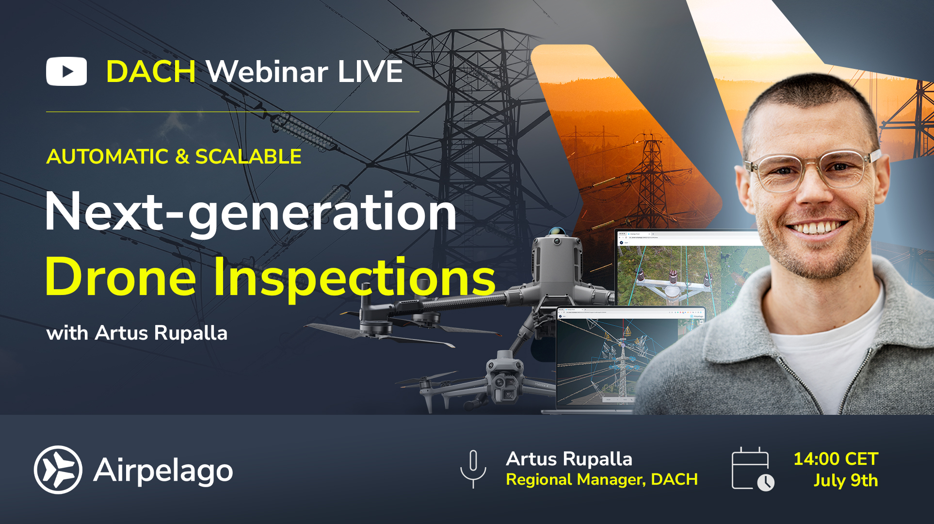 [DACH Webinar LIVE] Automated & Scalable: Next-Generation Drone Inspections with Artus Rupalla