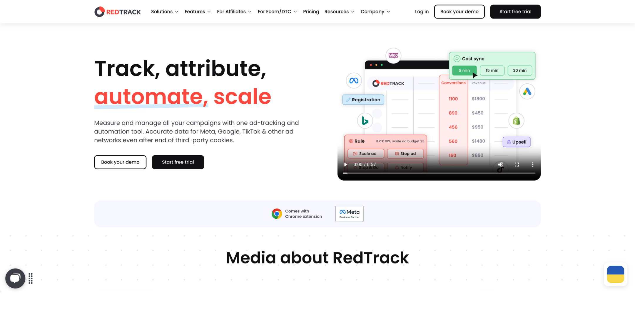 RedTrack Logo on white background