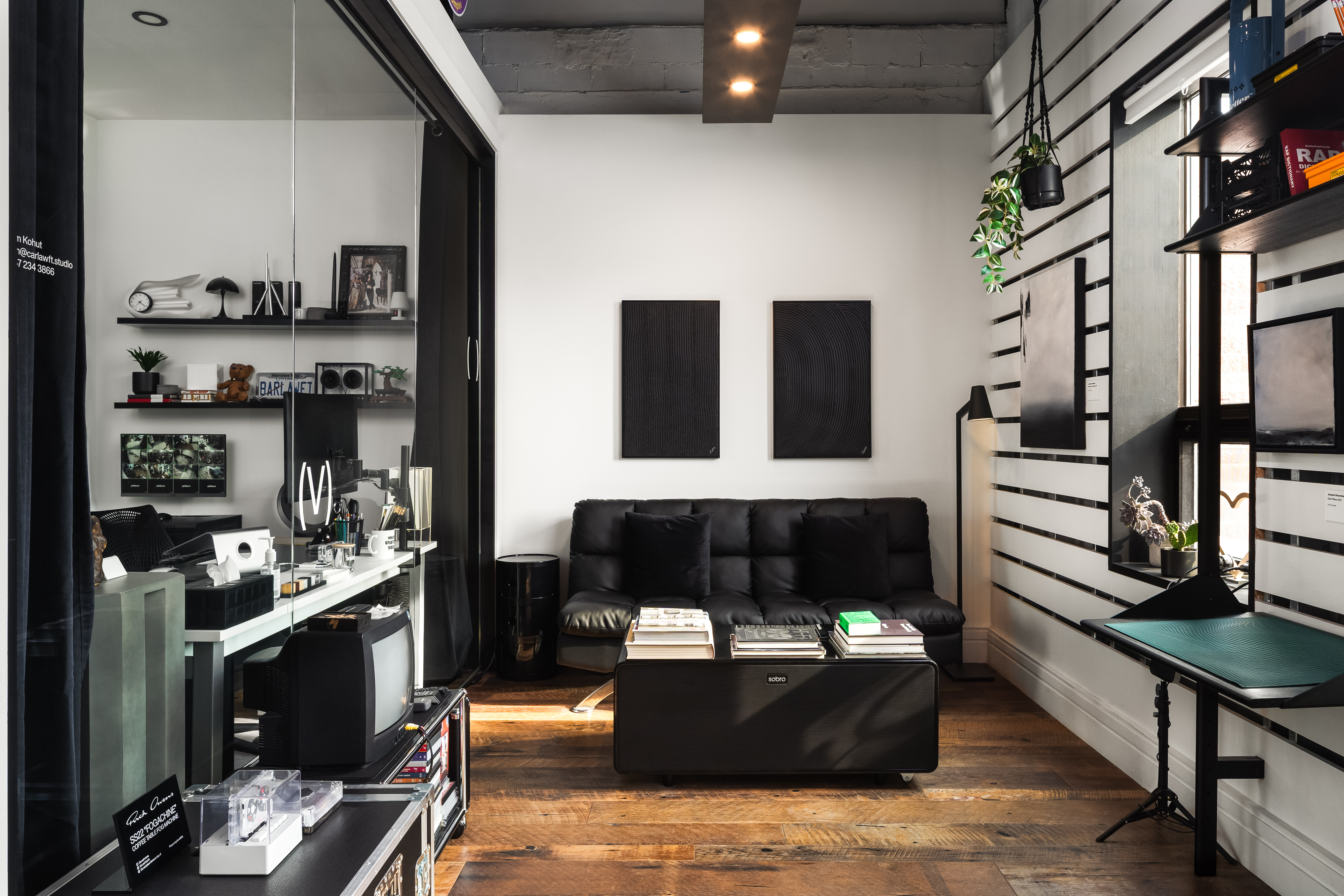 Upstairs reception and waiting area with seating