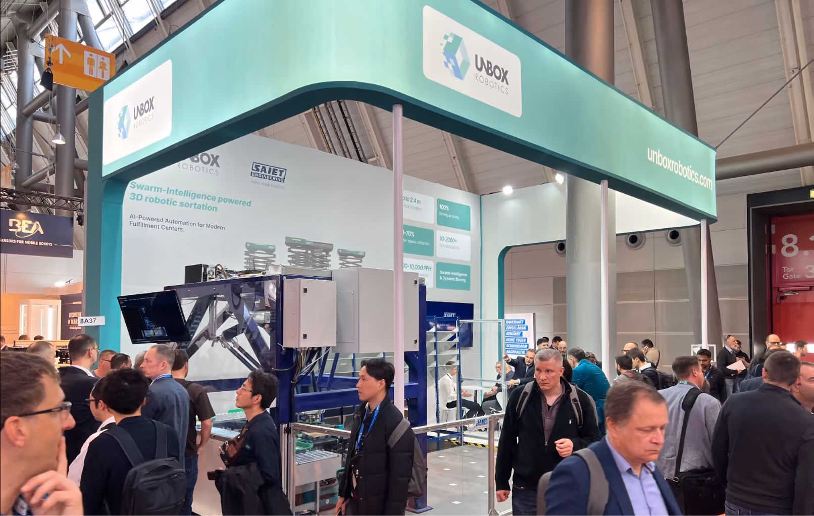 Unbox Robotics Deliver booth layout