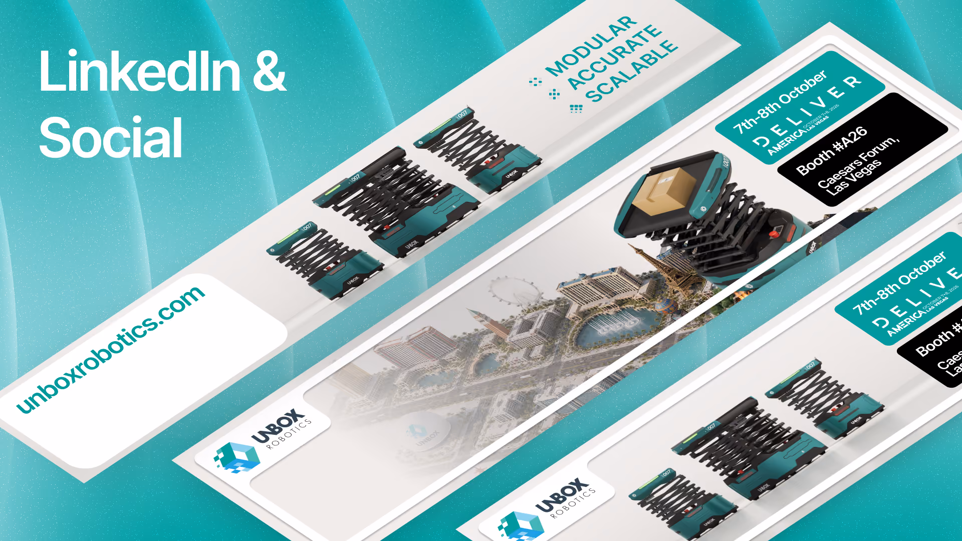 Unbox Robotics LinkedIn carousel design