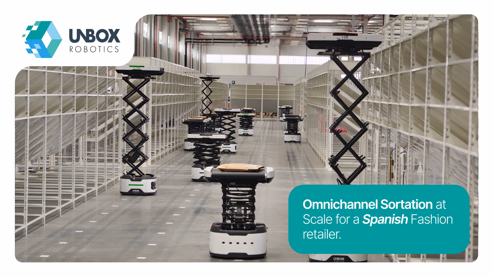 Unbox Robotics LinkedIn post design
