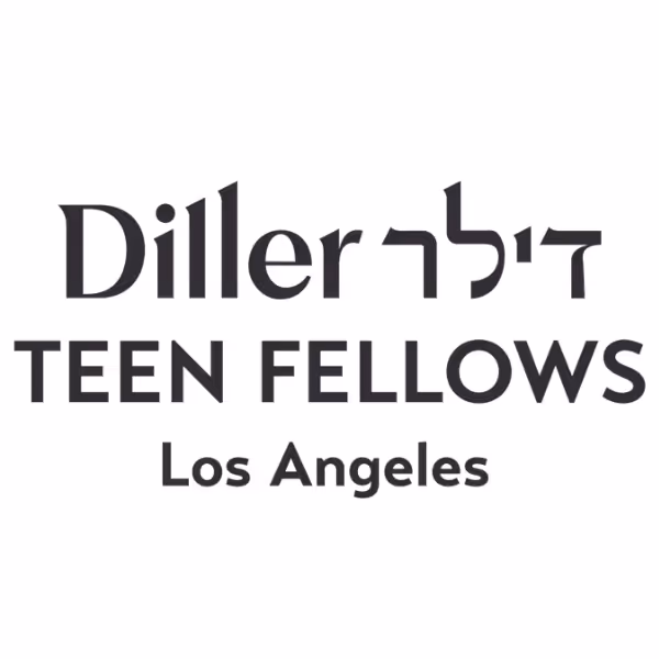 Logo reading 'Diller דילר TEEN FELLOWS Los Angeles' in black text on a white background.