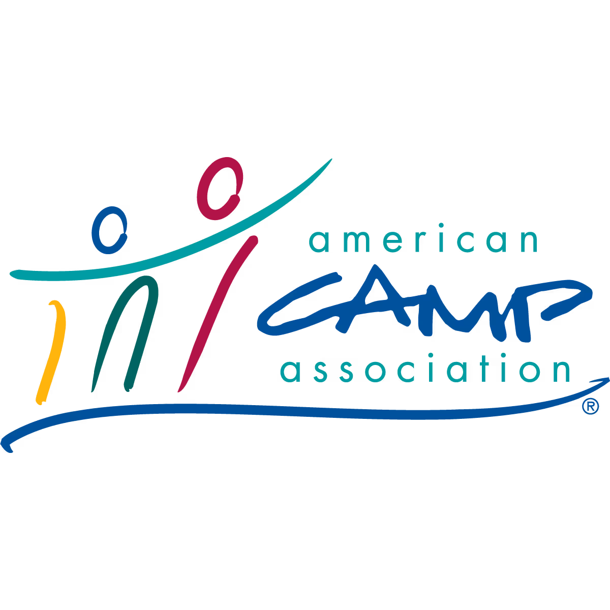 American Camp Association logo with colorful stylized figures and text.