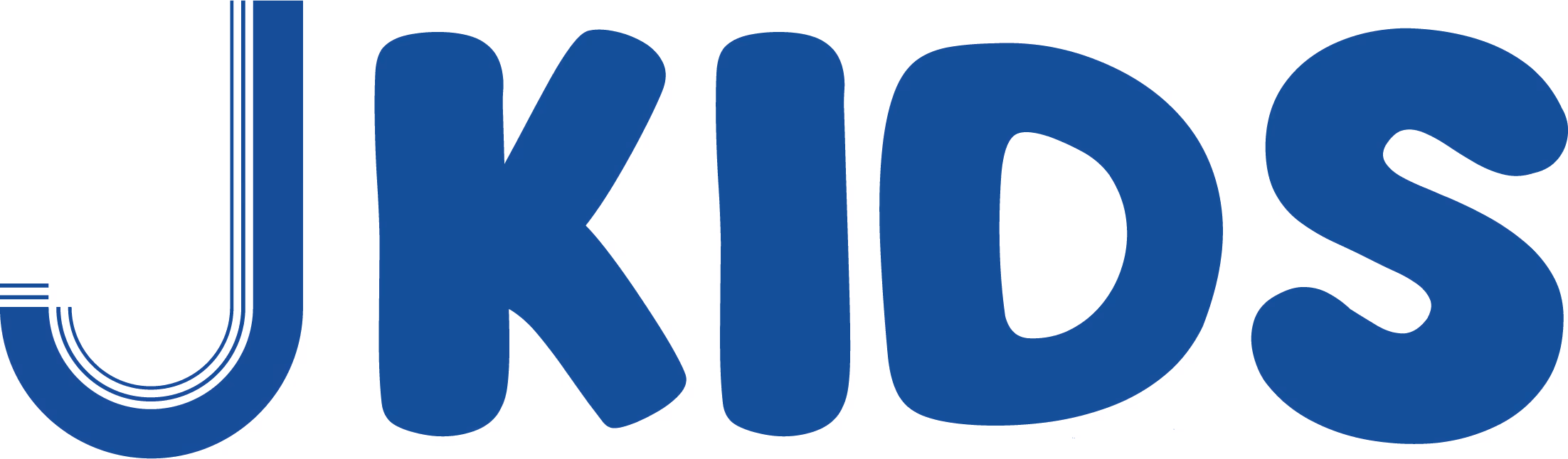 Blue stylized text spelling 'JKIDS' with a bold, rounded font.