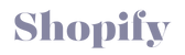 a shopify logo in text 