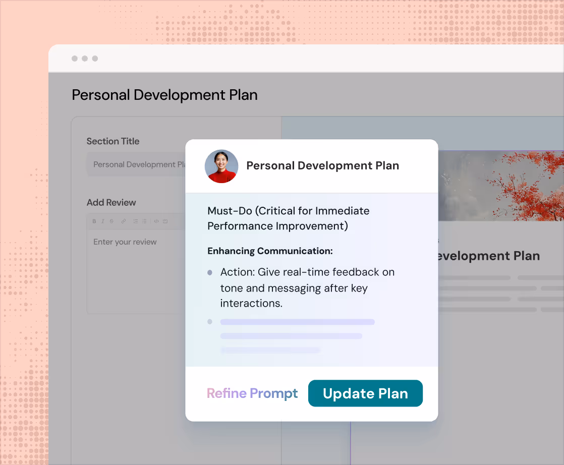 Personal Development Plans