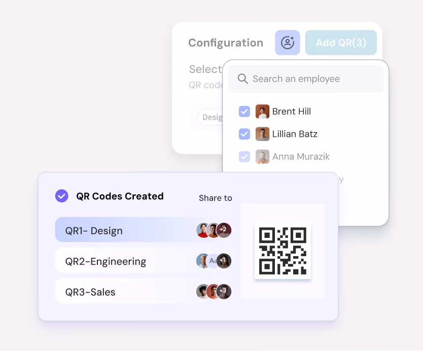Preview and share your QR codes in bulk with distributors
