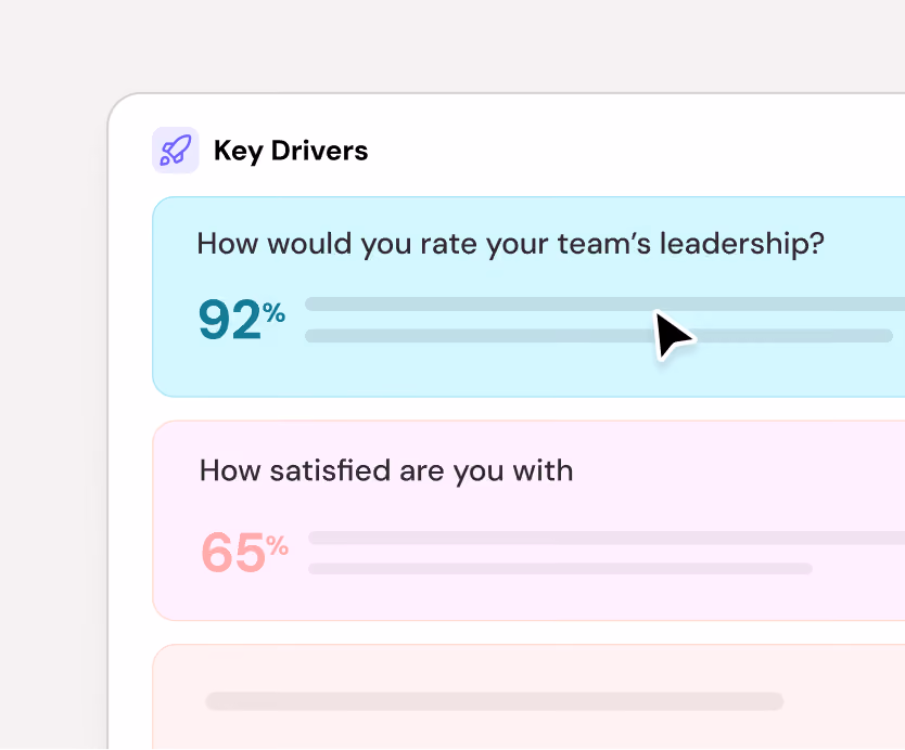 Find the key drivers that make or break your engagement scores
