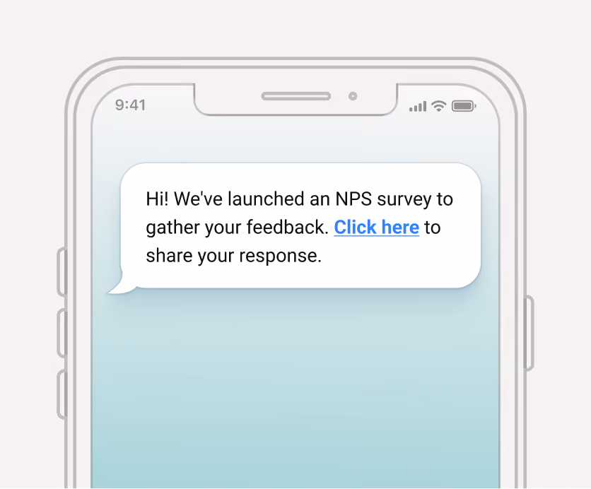 Text the invite straight to their phone, no work email needed