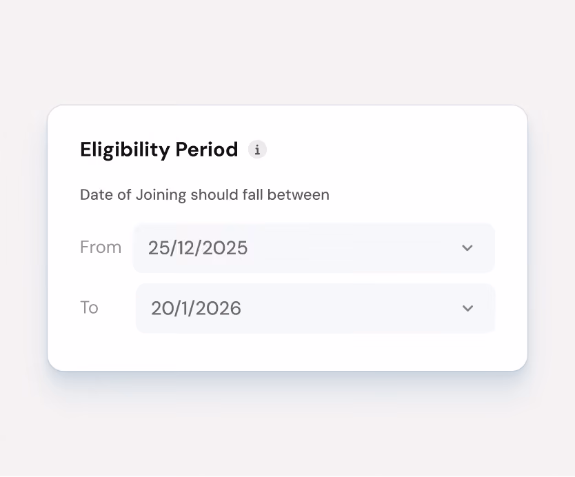 Define eligibility using smart filters and dates