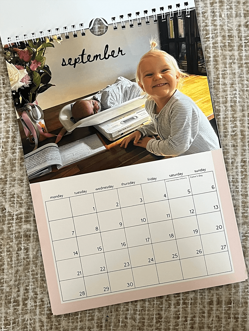 Midwives calendar featuring serene images of pregnancy, childbirth, and midwifery care.