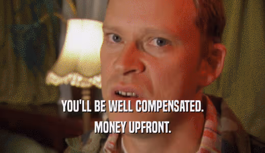 “Money upfront” gif