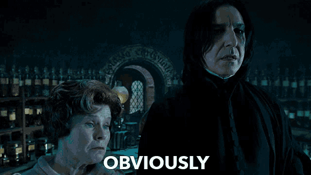  “Obviously” gif