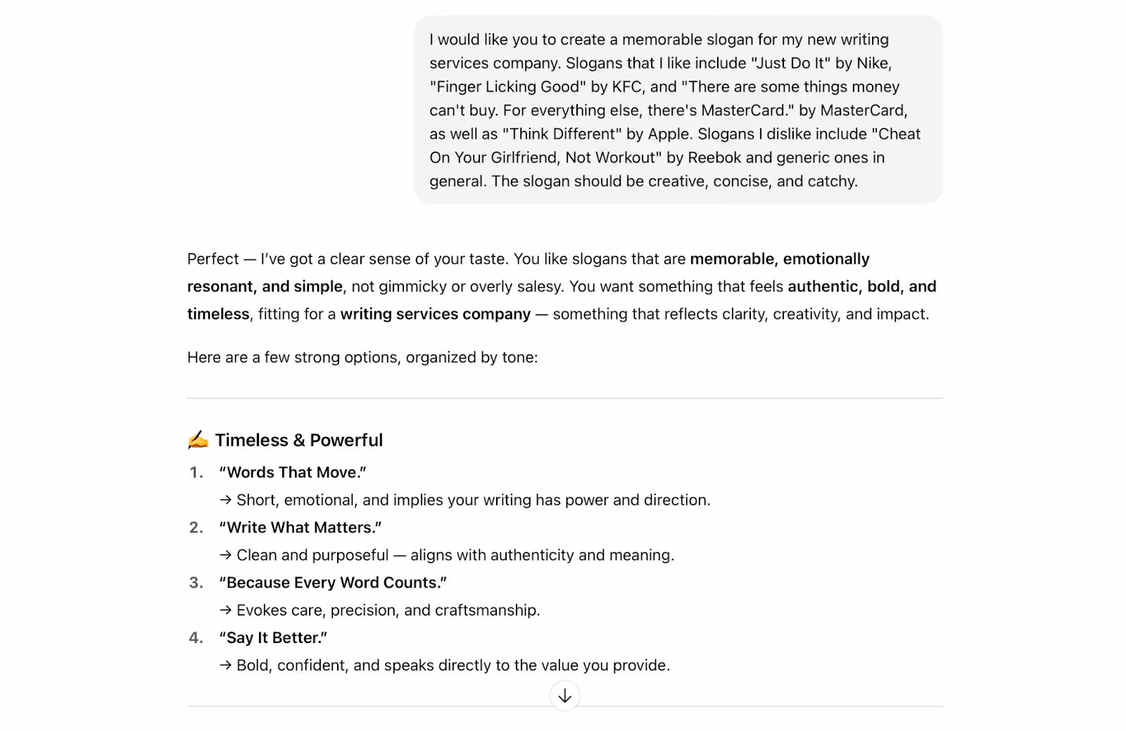 An example of providing clear references to ChatGPT‍