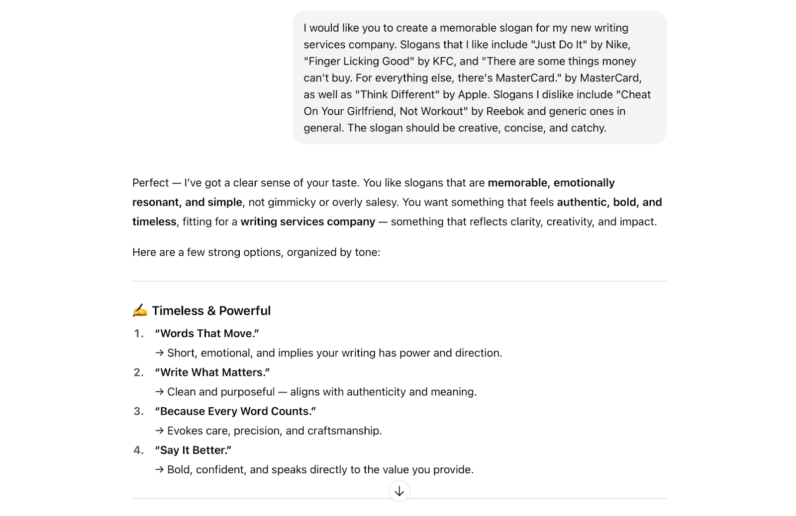 An example of providing clear references to ChatGPT‍