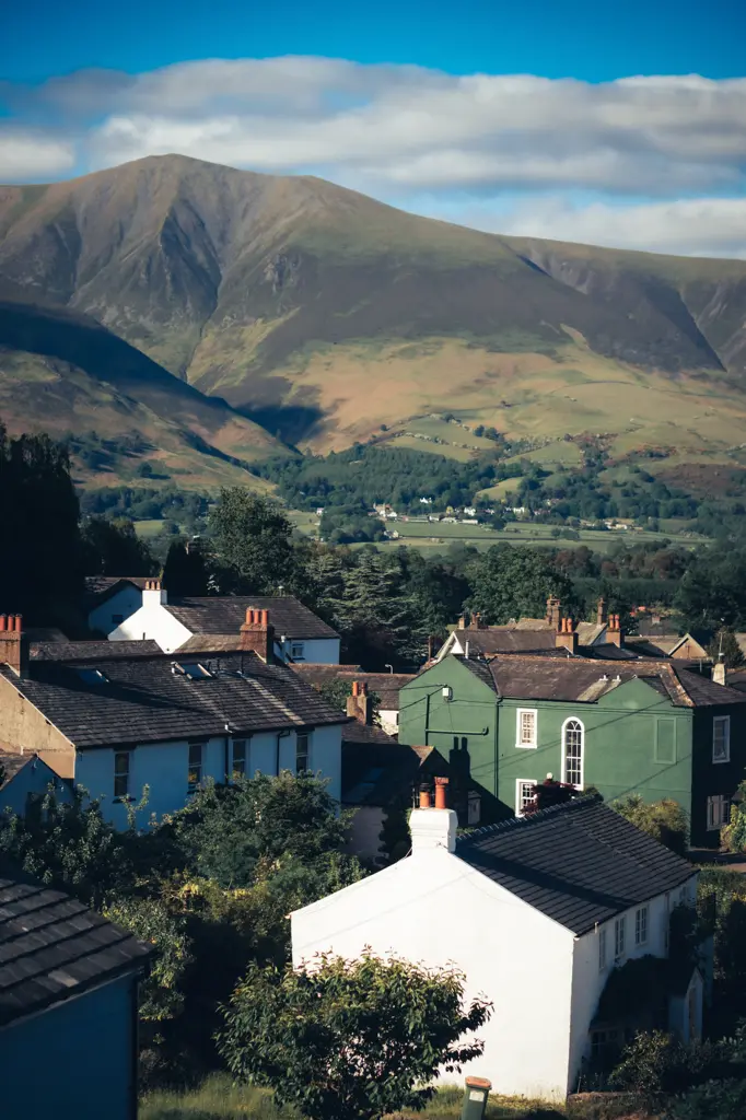 A picturesque image of the peaceful hillside above Braithwaite Village where the Coledale Inn resides.