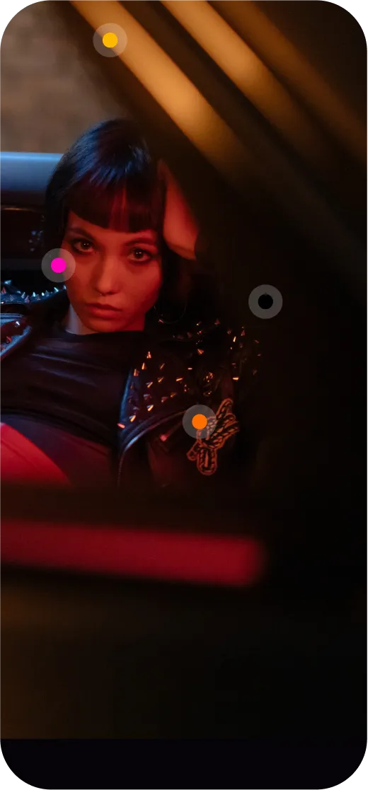 AI Color Scheme Captions app interface