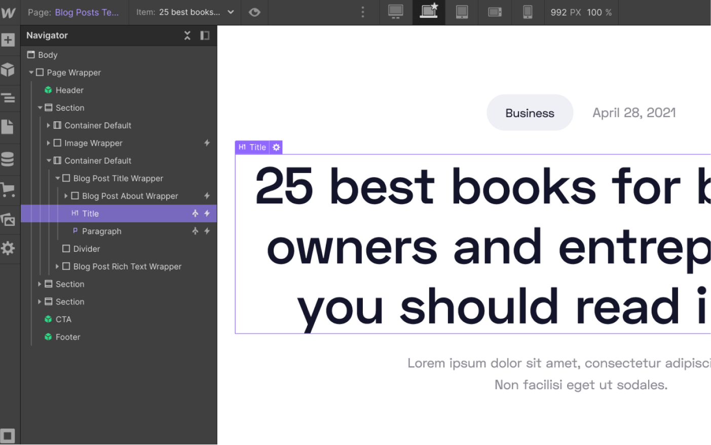 CMS Page - Podcast X Webflow Template