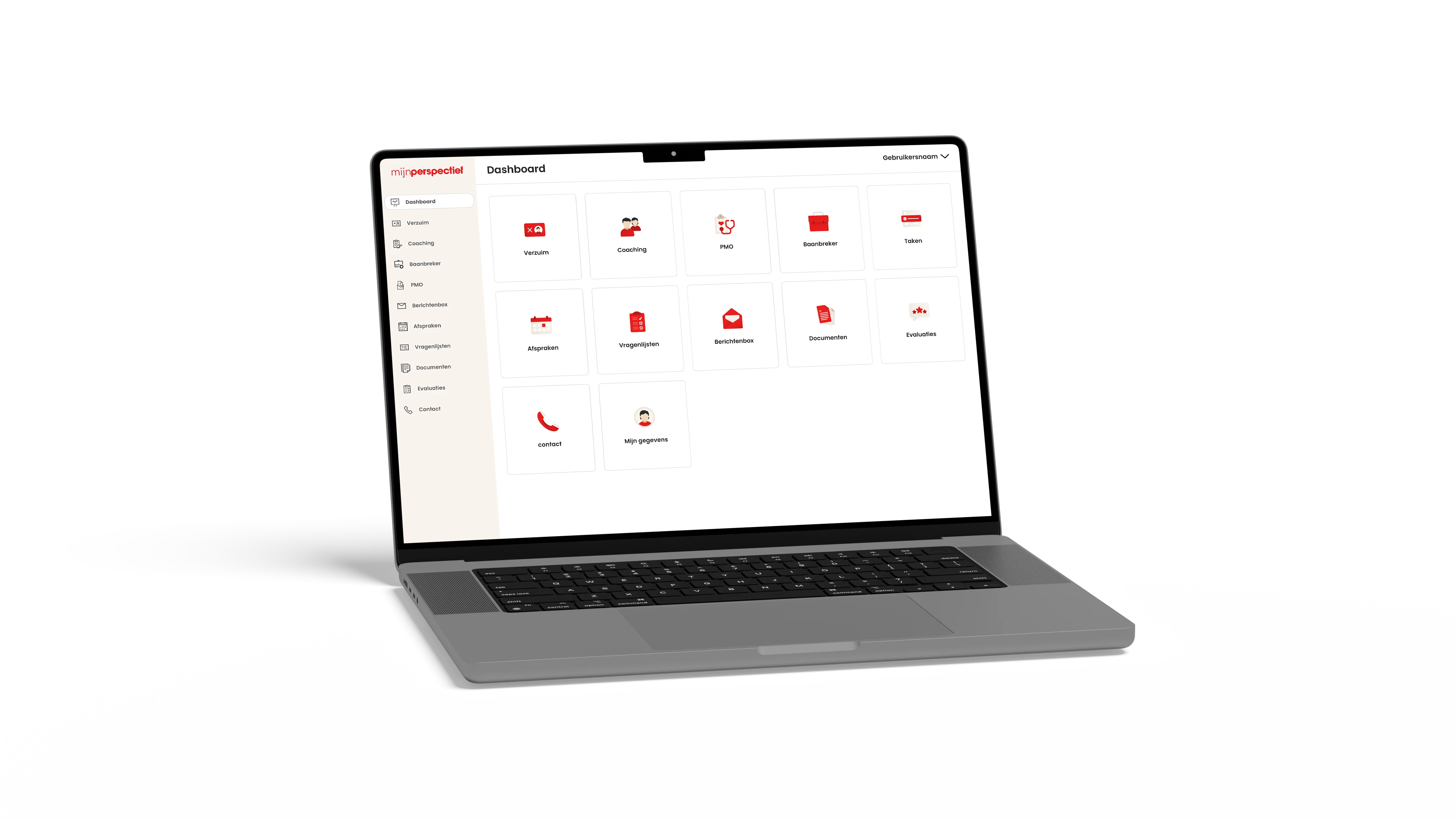 Laptop met MijnPerspectief
