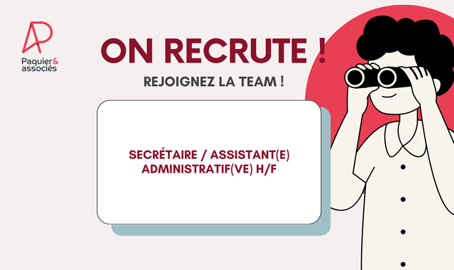 Paquier & Associés recrute !