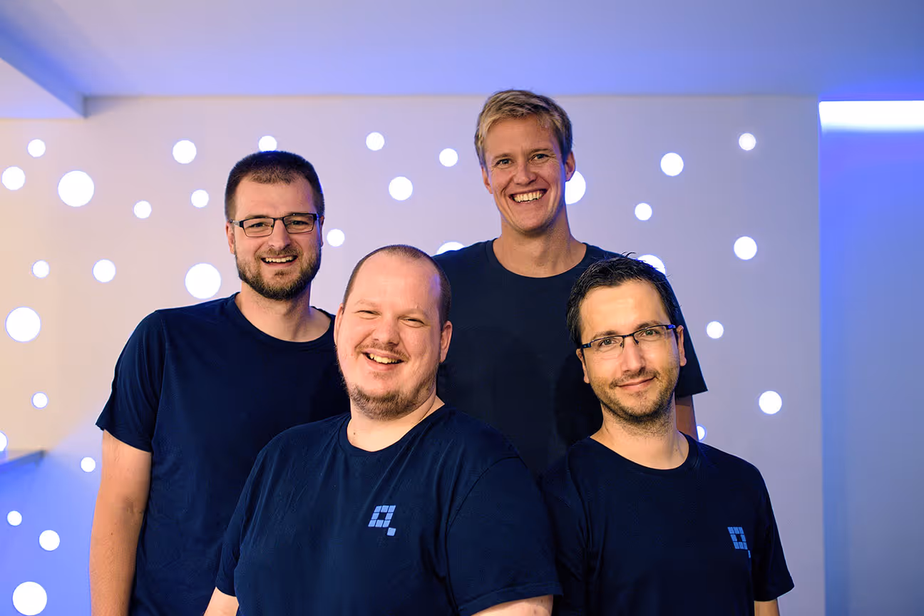 Cloud containing emojis representing AI apps, data and LLM models on a soft blue gradient background