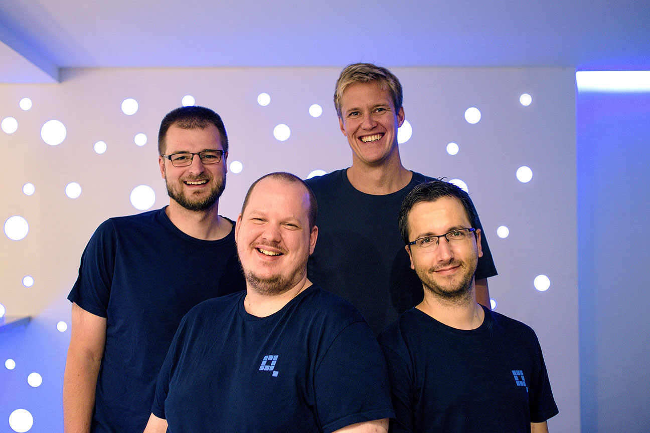 Cloud containing emojis representing AI apps, data and LLM models on a soft blue gradient background