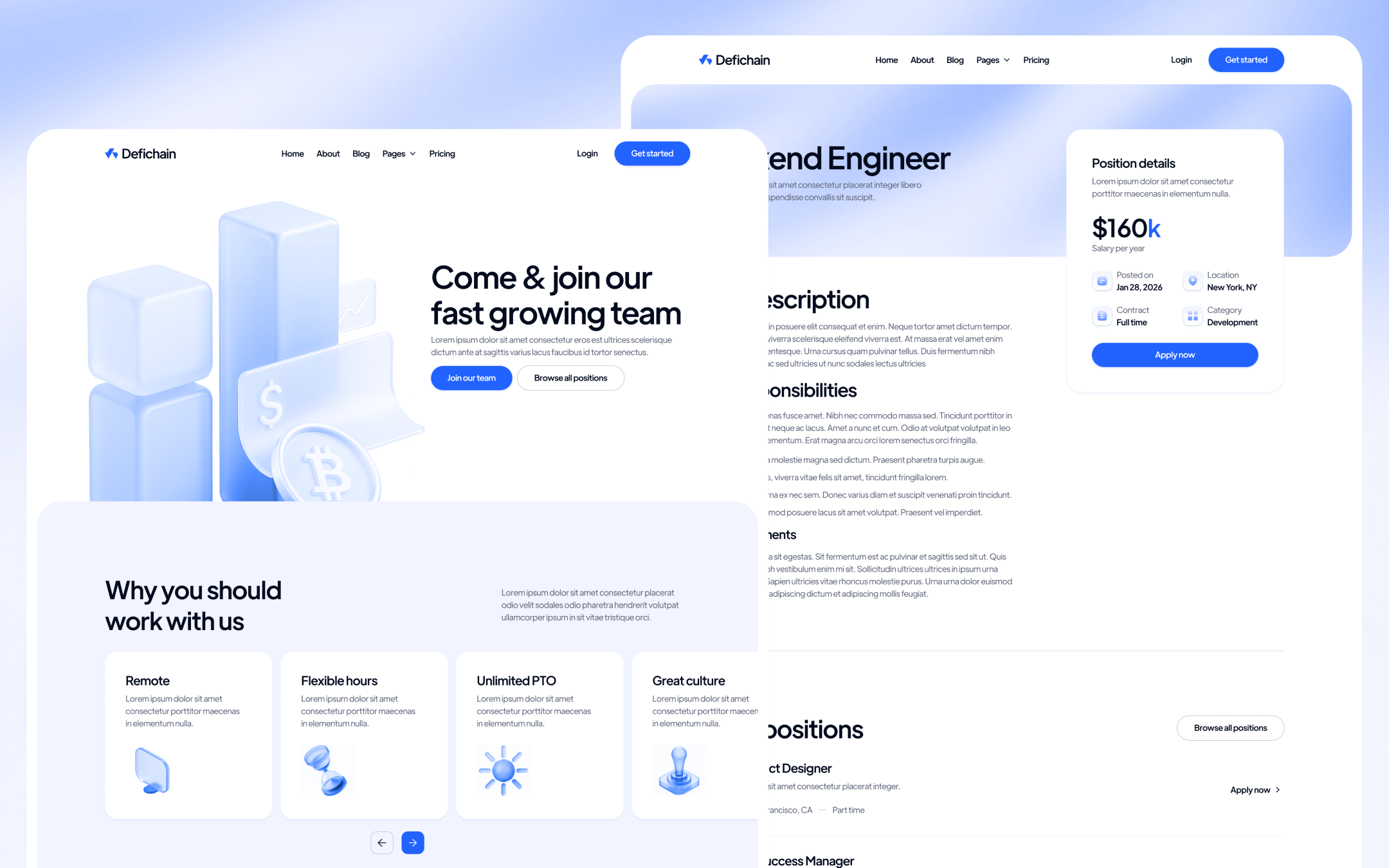 Plantilla de Finanzas Descentralizadas para Webflow CMS