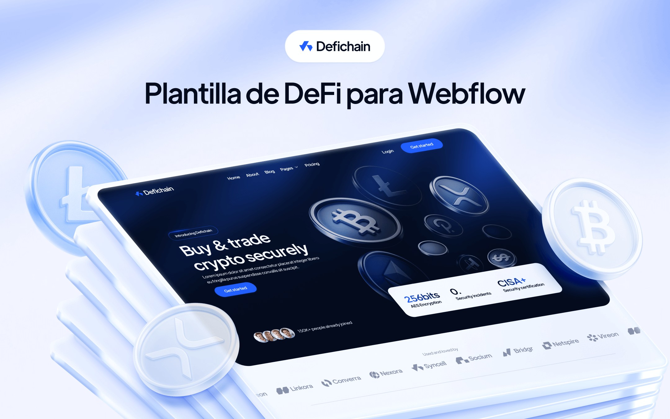 Plantilla de DeFi para Webflow