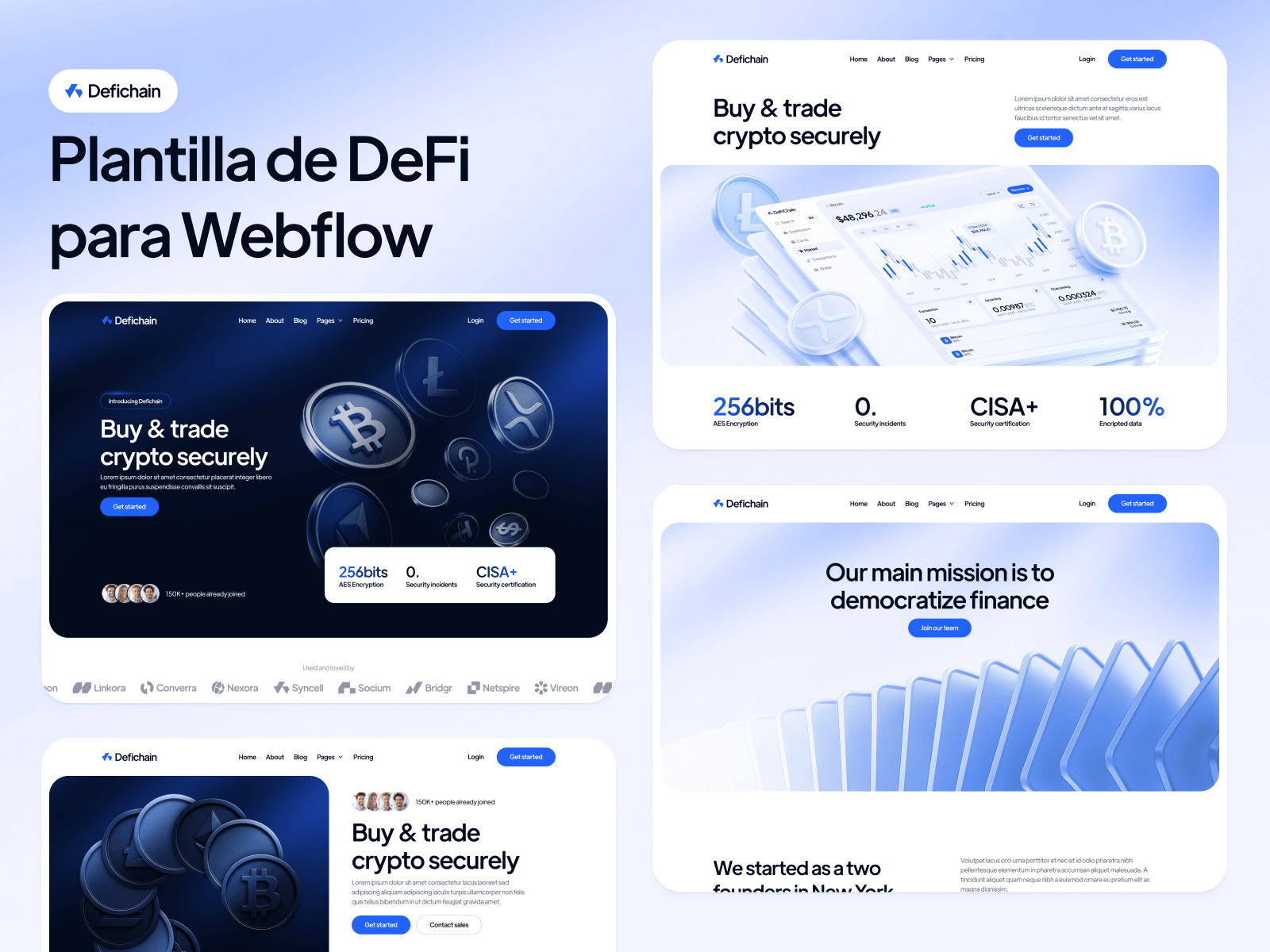 Plantilla de DeFi para Webflow