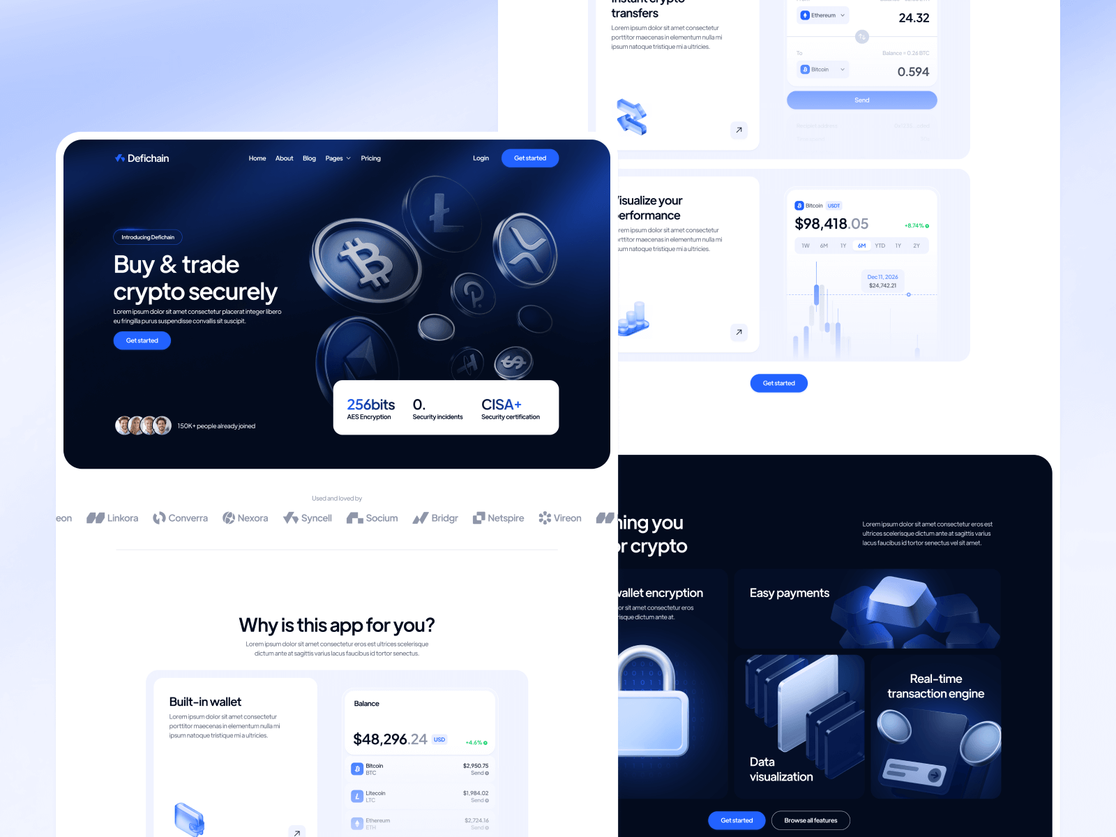Template de Criptomonedas para Webflow