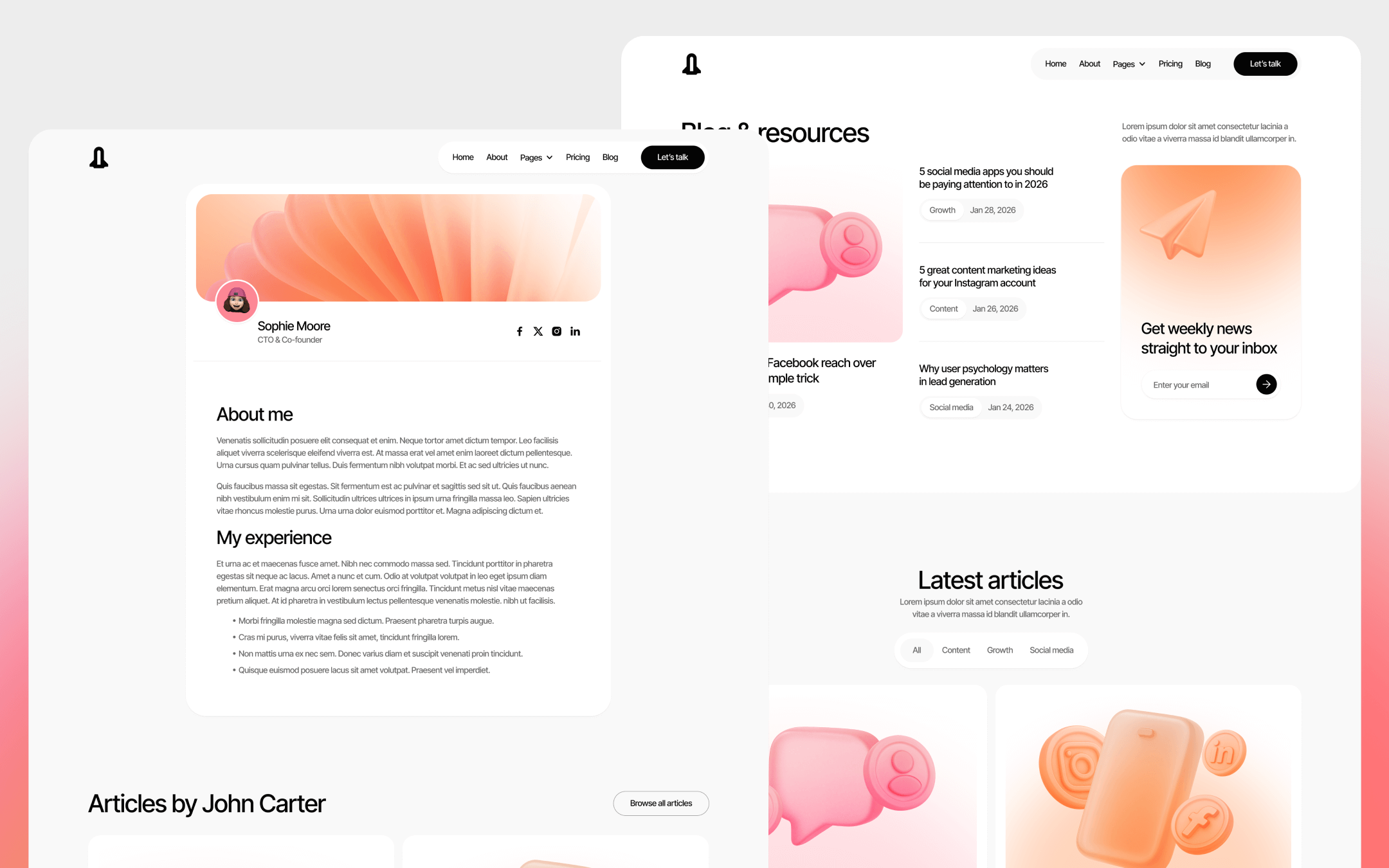Plantilla de Agencia para Webflow CMS